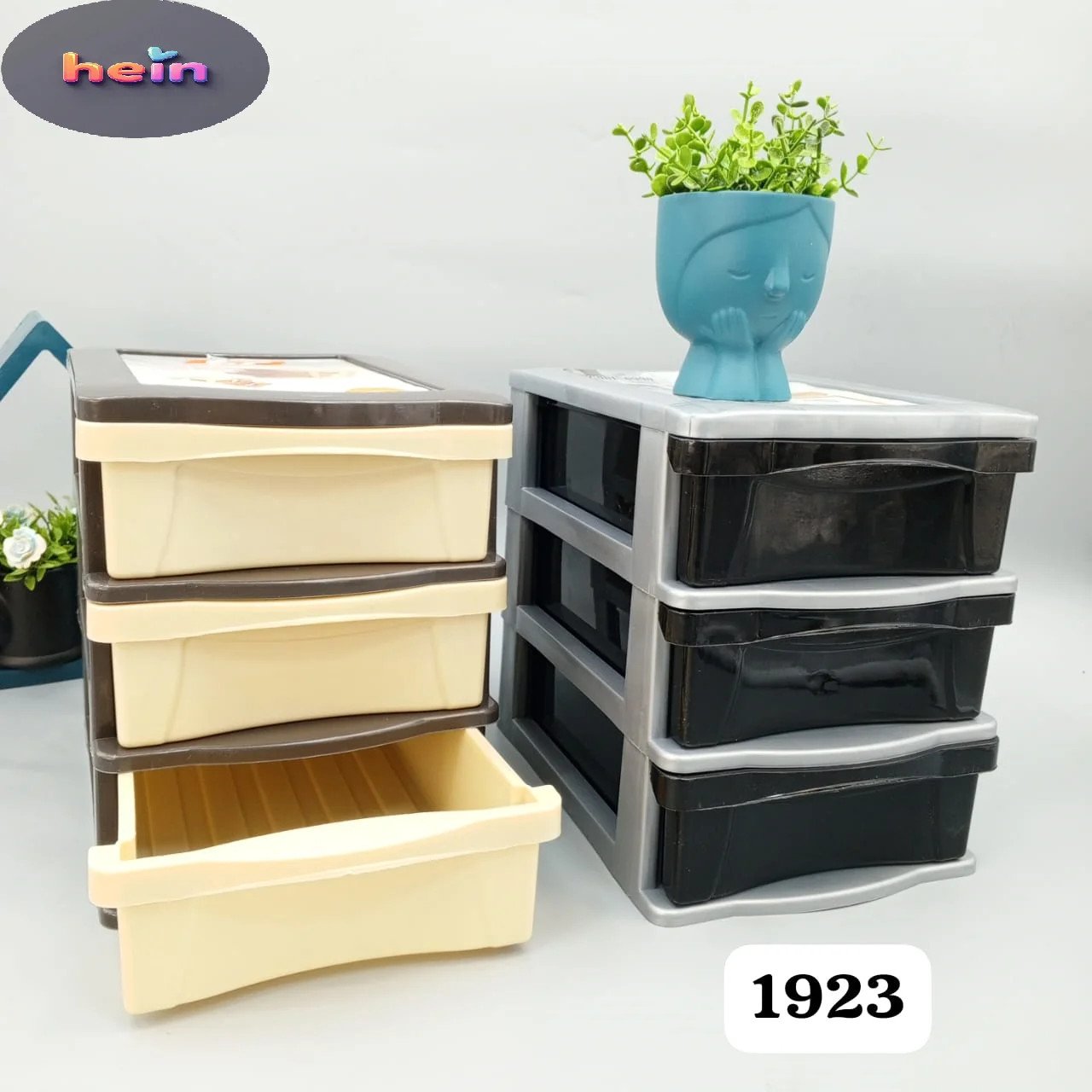 Plastic cabinet with drawers